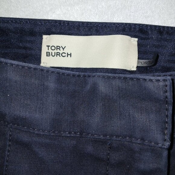 TORY BURCH NAVY STRAIGHT LEG DRESS TROUSERS, SIZE 0 - Picture 5 of 6